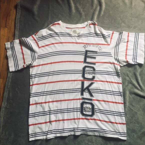 Ecko Unlimited Other - Mens Ecko Unltd Red White Blue striped tshirt 3x